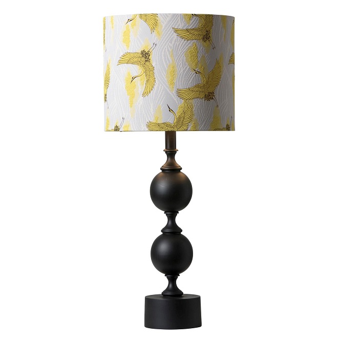Klasyczna lampa stołowa Deborah czarna